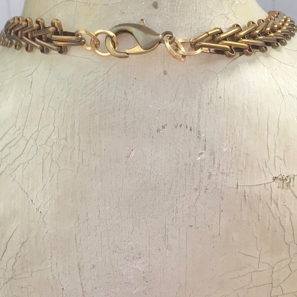 Vintage Pink Rhinestone Flower Necklace, Art Deco Floral Statement Jewelry - Picture 12 of 16